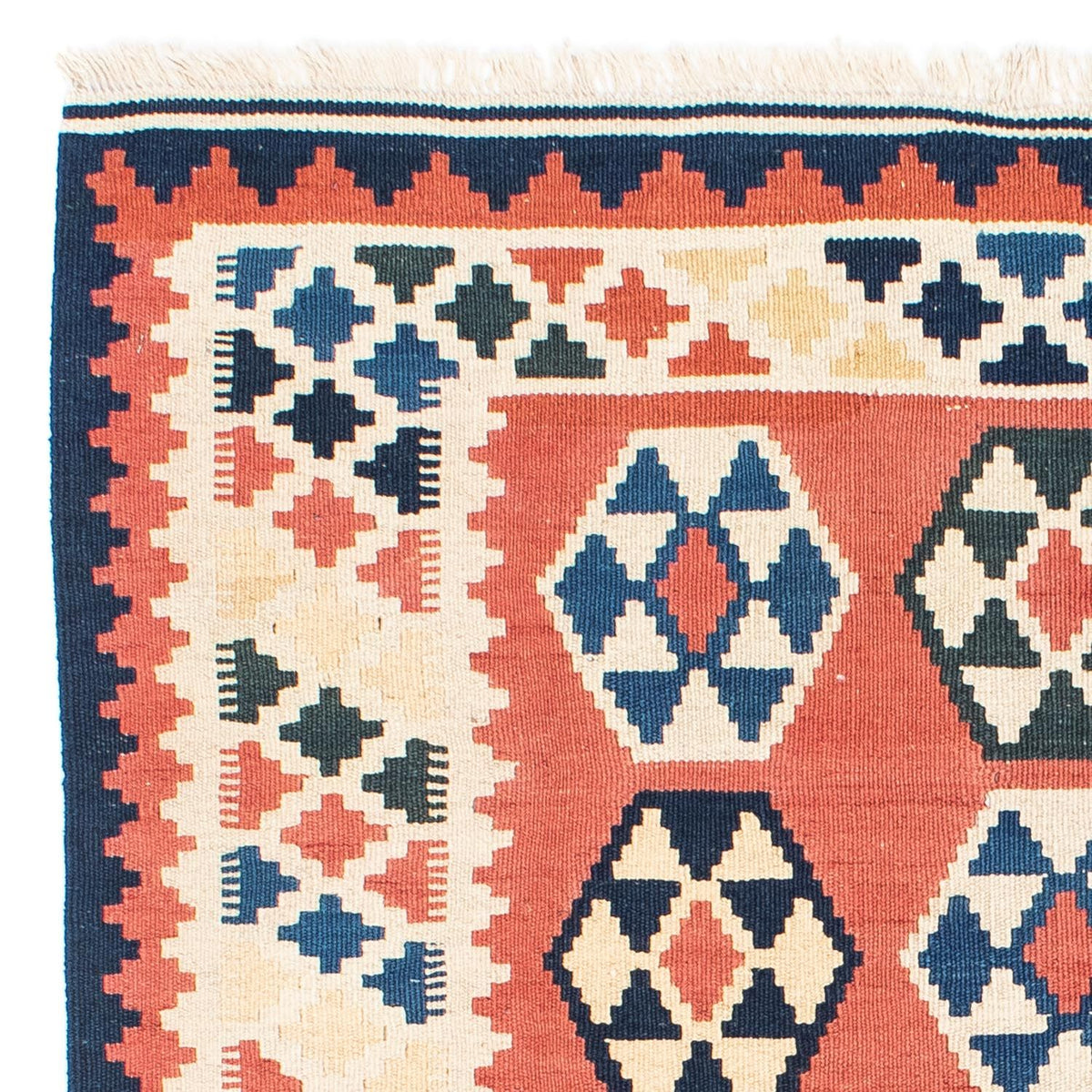 Alfombra Kelim - Oriental cuadrado  - 148 x 121 cm - óxido