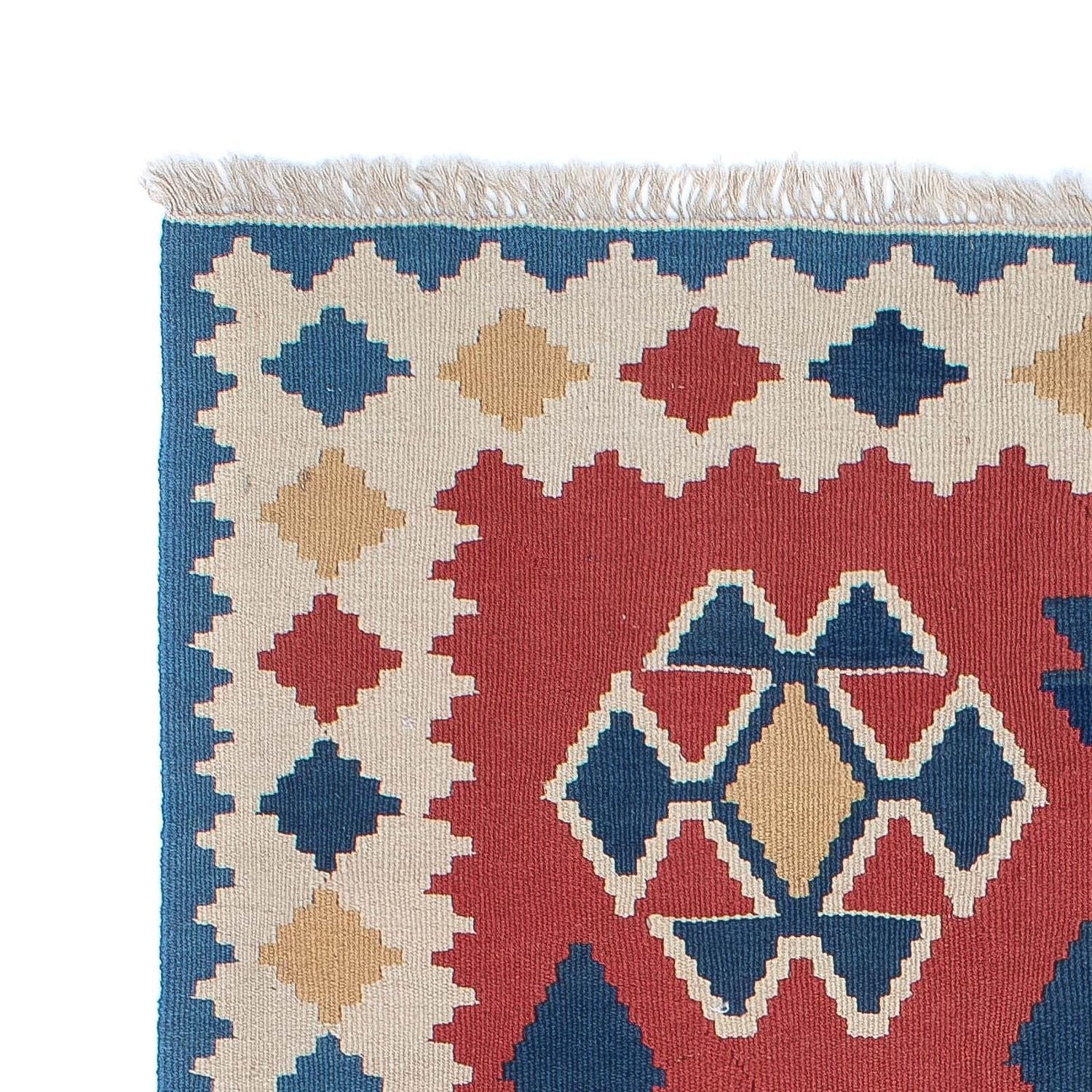 Alfombra Kelim - Oriental - 180 x 120 cm - rojo oscuro