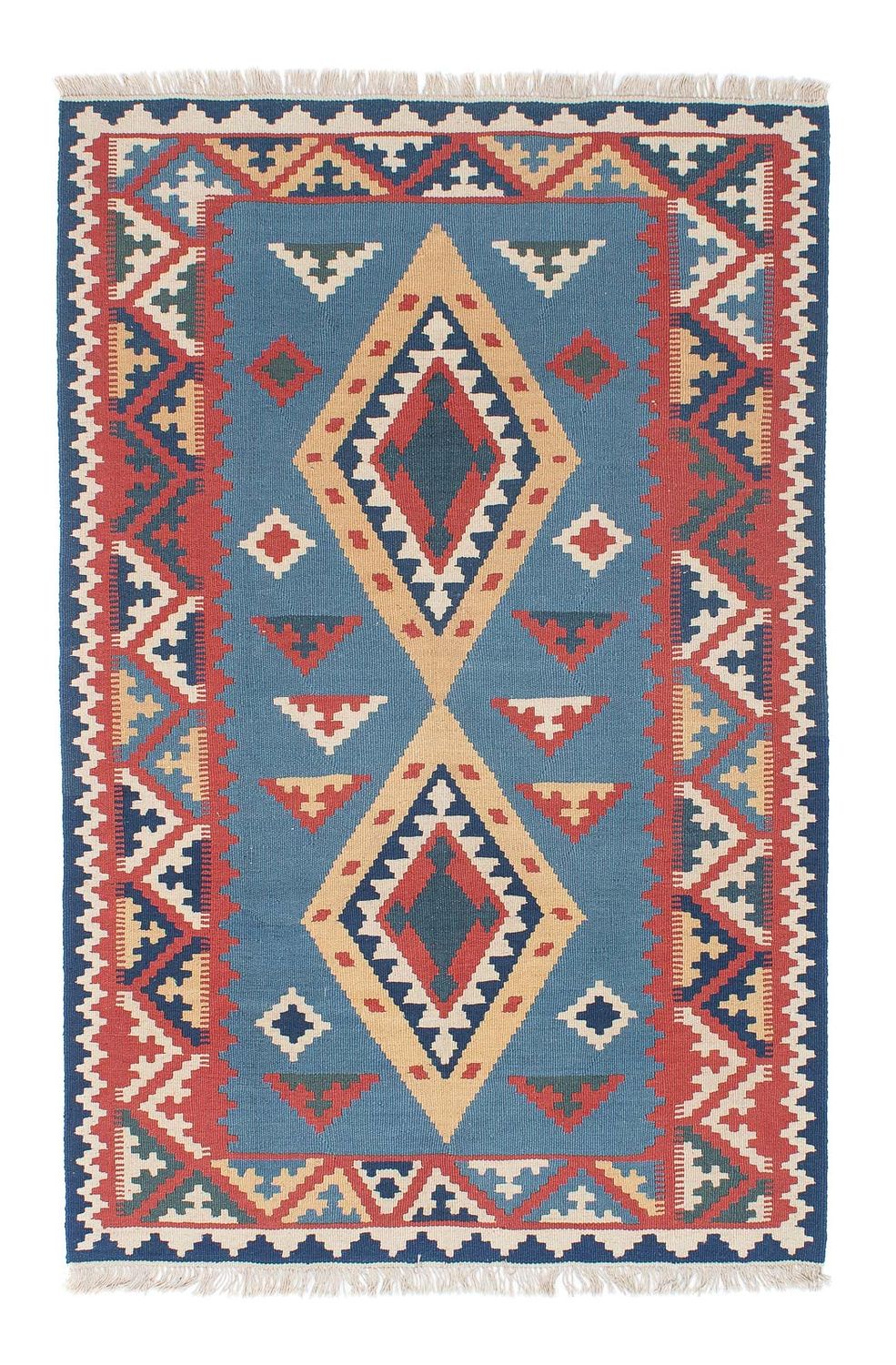 Alfombra Kelim - Oriental - 183 x 121 cm - azul
