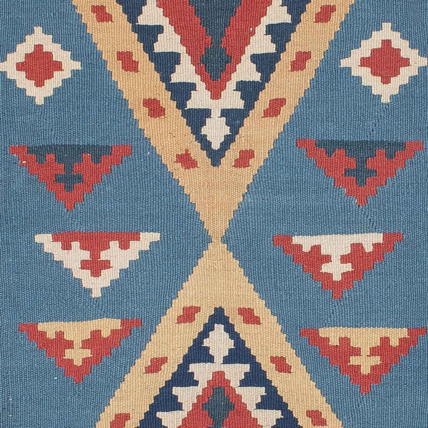 Alfombra Kelim - Oriental - 183 x 121 cm - azul