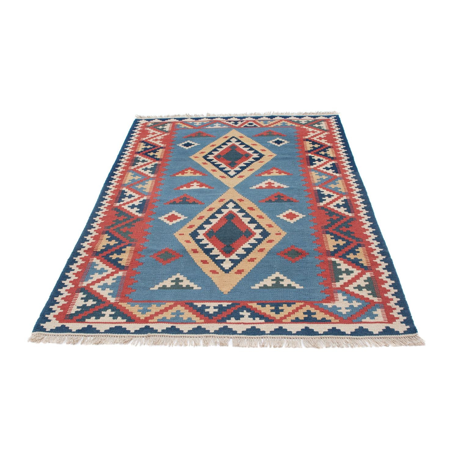 Alfombra Kelim - Oriental - 183 x 121 cm - azul
