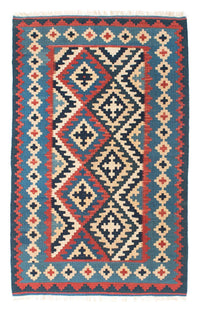 Alfombra Kelim - Oriental - 160 x 103 cm - azul