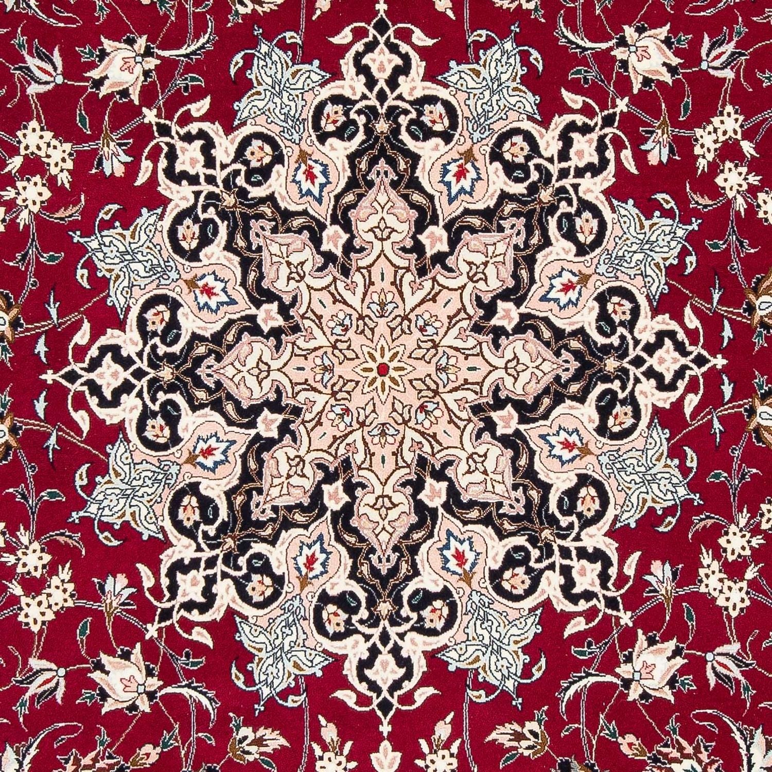 Alfombra Persa - Tabriz - Real - 319 x 204 cm - rojo oscuro