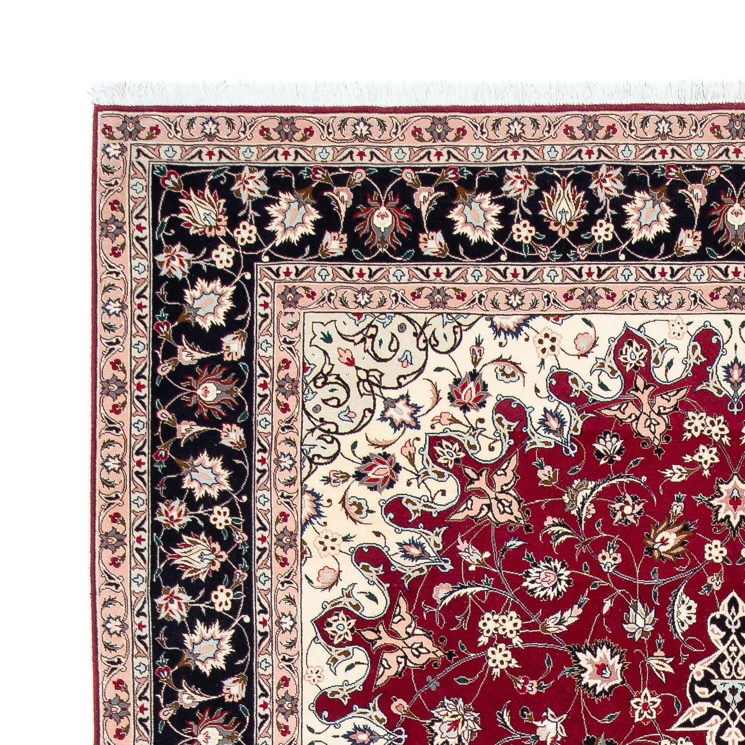 Alfombra Persa - Tabriz - Real - 319 x 204 cm - rojo oscuro
