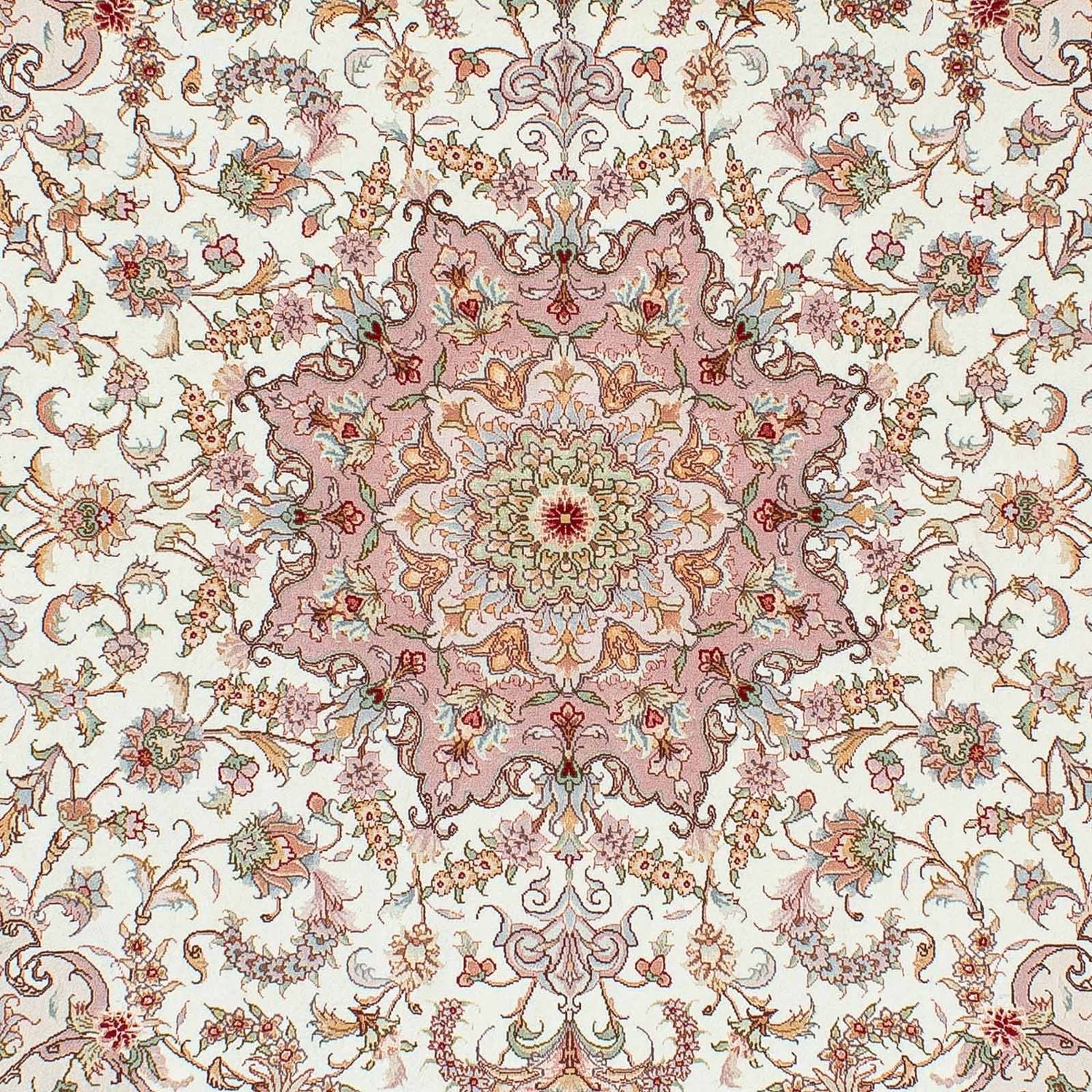 Alfombra Persa - Tabriz - Real - 212 x 150 cm - beige
