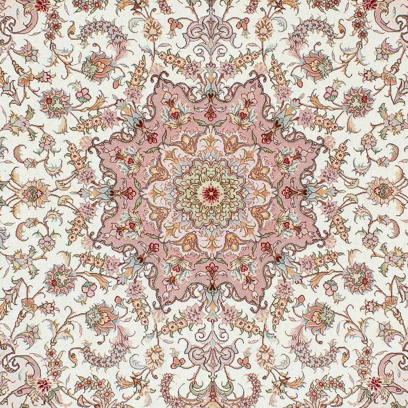 Alfombra Persa - Tabriz - Real - 212 x 150 cm - beige