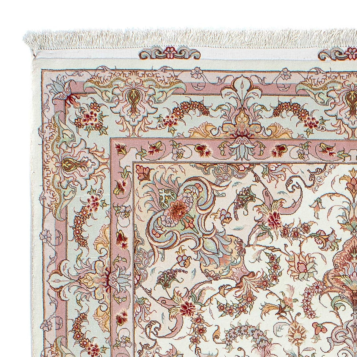 Alfombra Persa - Tabriz - Real - 212 x 150 cm - beige