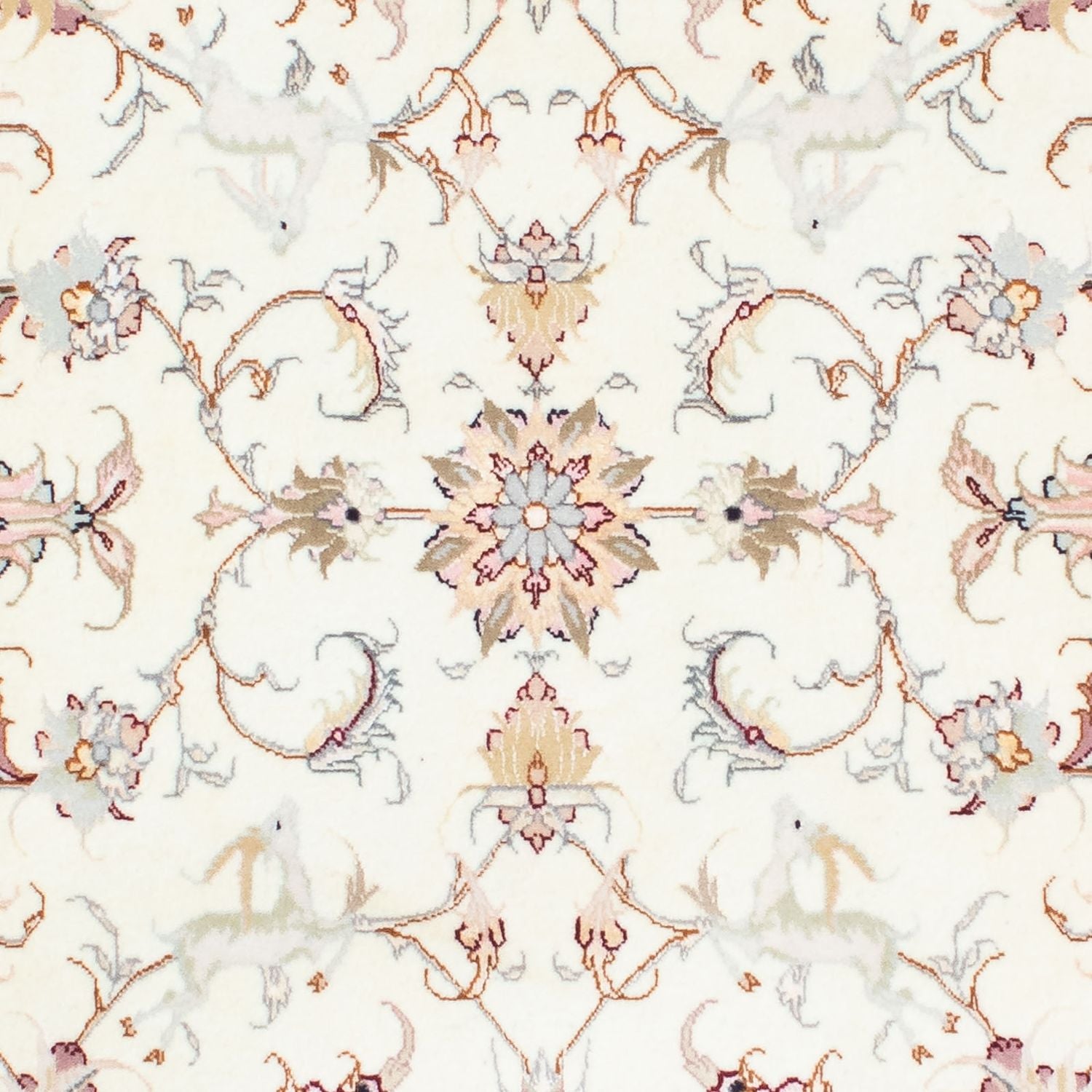 Alfombra de pasillo Alfombra Persa - Tabriz - Real - 202 x 100 cm - beige