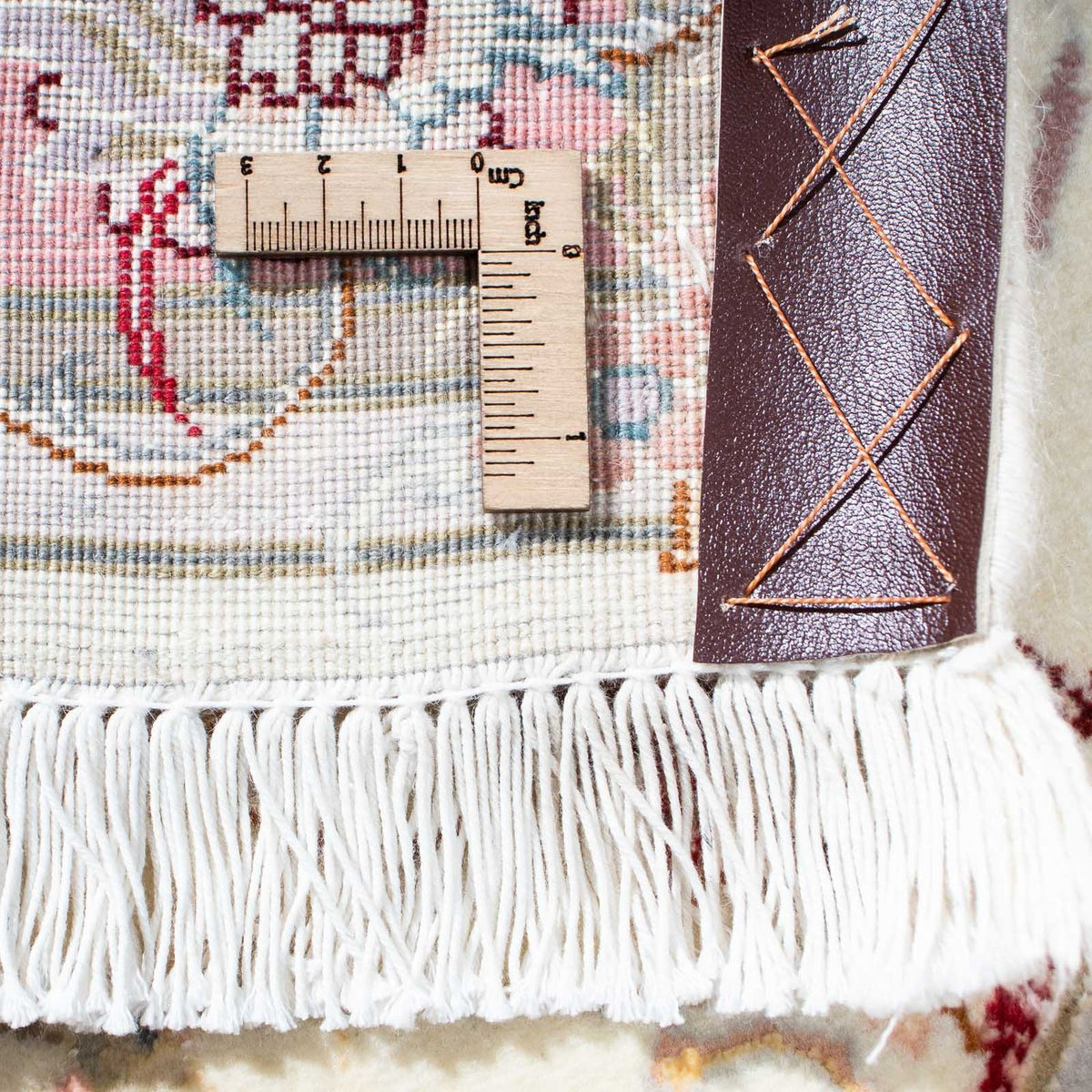 Alfombra de pasillo Alfombra Persa - Tabriz - Real - 202 x 100 cm - beige