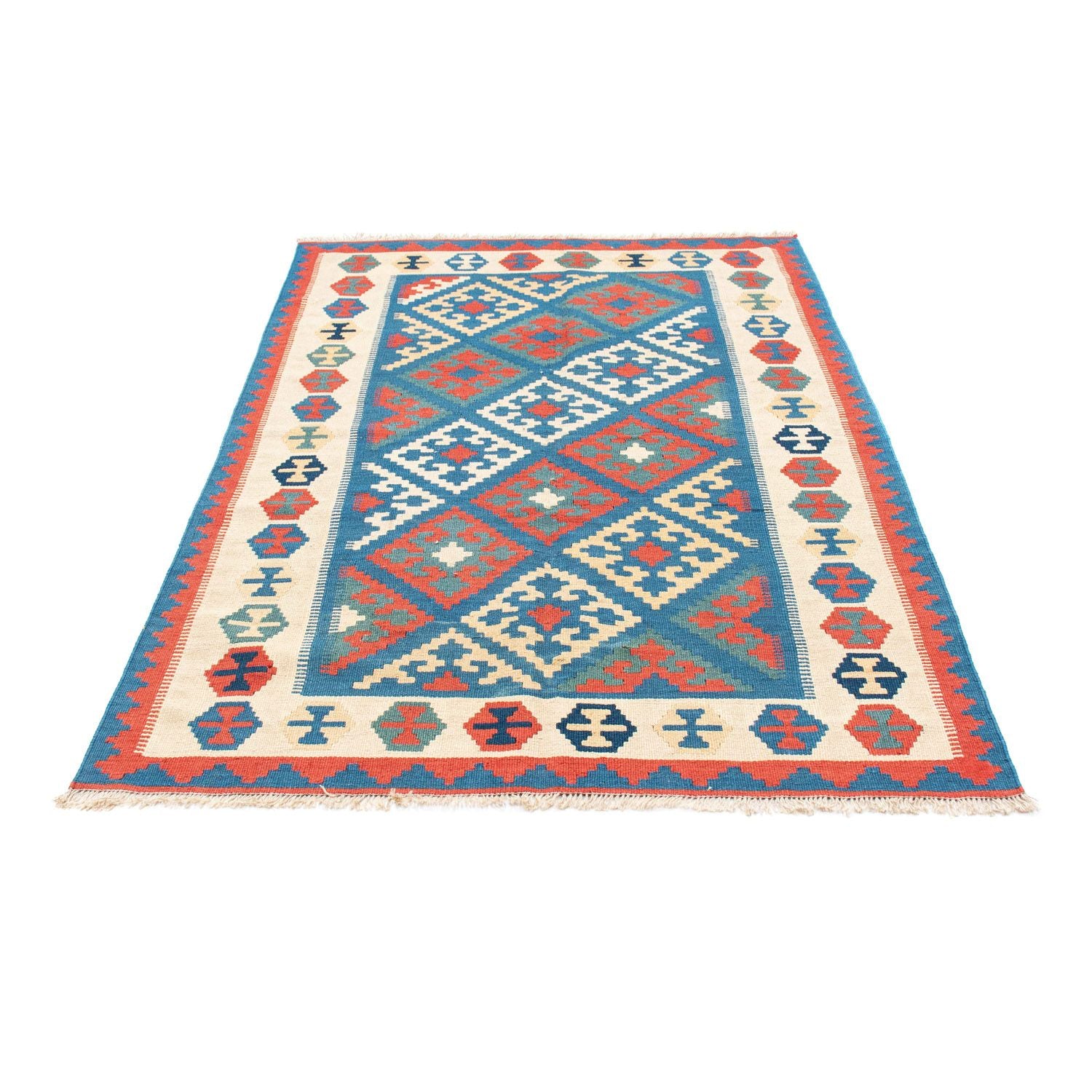 Alfombra Kelim - Oriental - 177 x 122 cm - azul