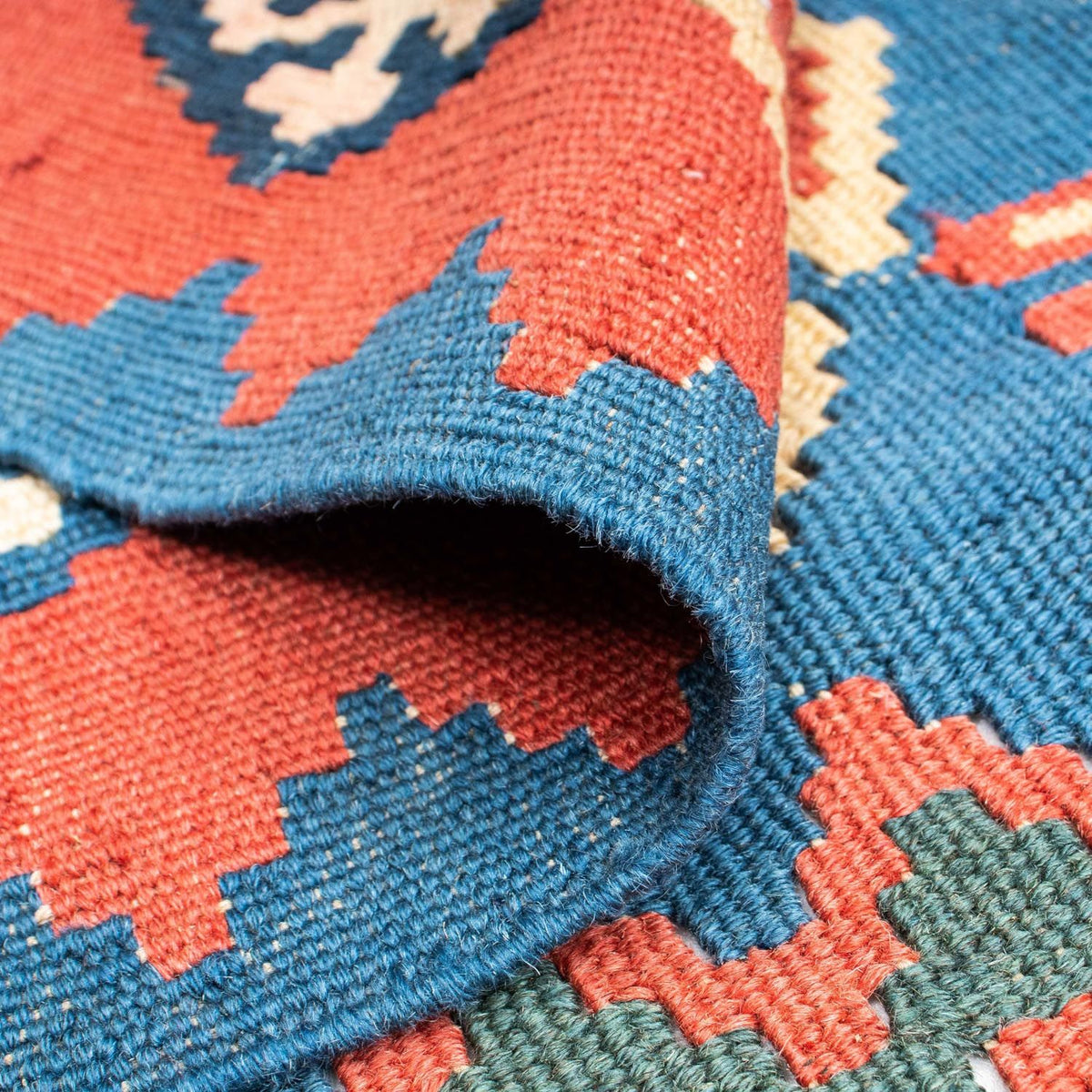 Alfombra Kelim - Oriental - 177 x 116 cm - azul