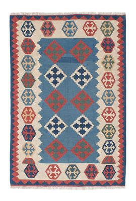 Alfombra Kelim - Oriental - 168 x 115 cm - azul