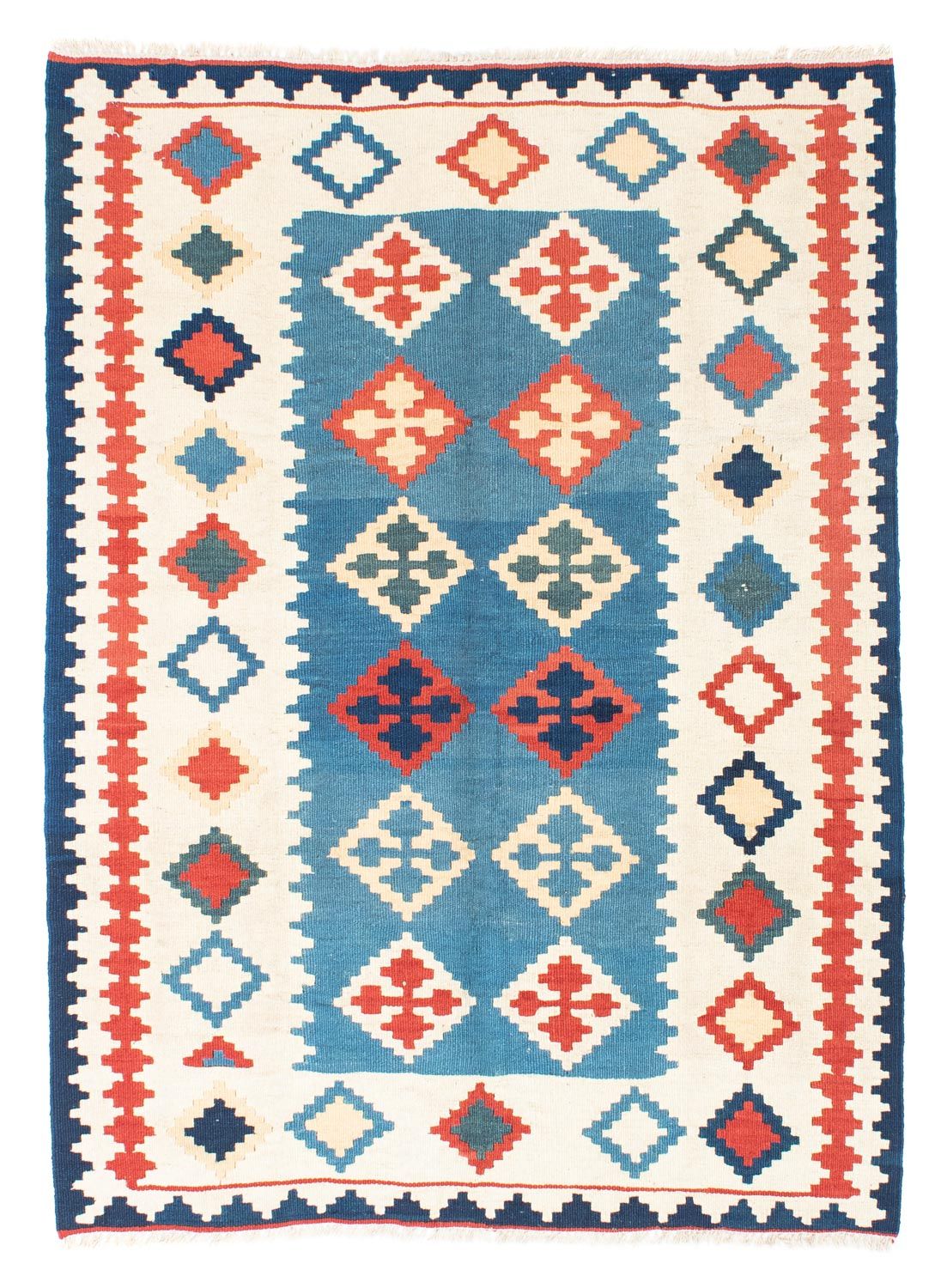 Alfombra Kelim - Oriental - 168 x 122 cm - azul