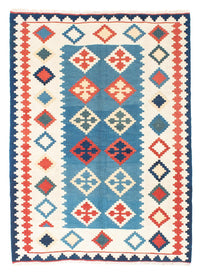 Alfombra Kelim - Oriental - 168 x 122 cm - azul
