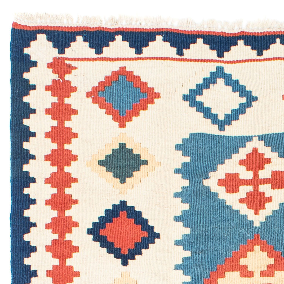 Alfombra Kelim - Oriental - 168 x 122 cm - azul