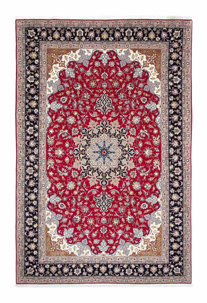 Alfombra Persa - Tabriz - Real - 302 x 198 cm - rojo