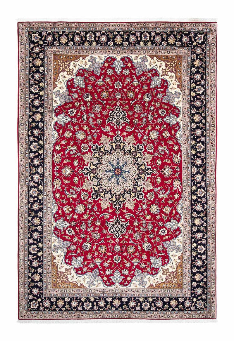 Alfombra Persa - Tabriz - Real - 302 x 198 cm - rojo