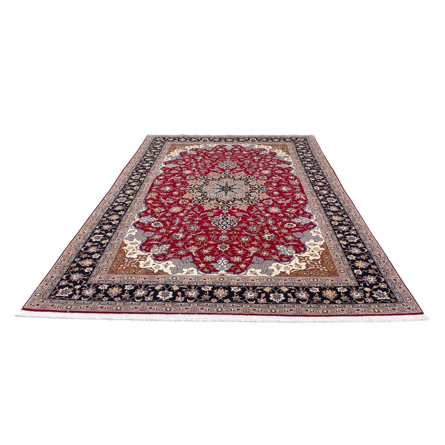 Alfombra Persa - Tabriz - Real - 302 x 198 cm - rojo