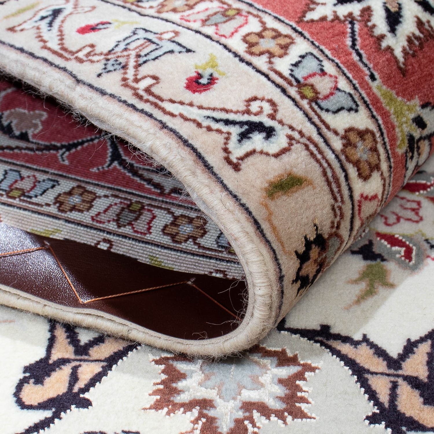 Alfombra Persa - Tabriz - Real - 203 x 154 cm - beige