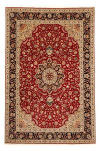 Alfombra Persa - Tabriz - Real - 367 x 253 cm - rojo oscuro