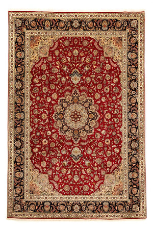 Alfombra Persa - Tabriz - Real - 367 x 253 cm - rojo oscuro