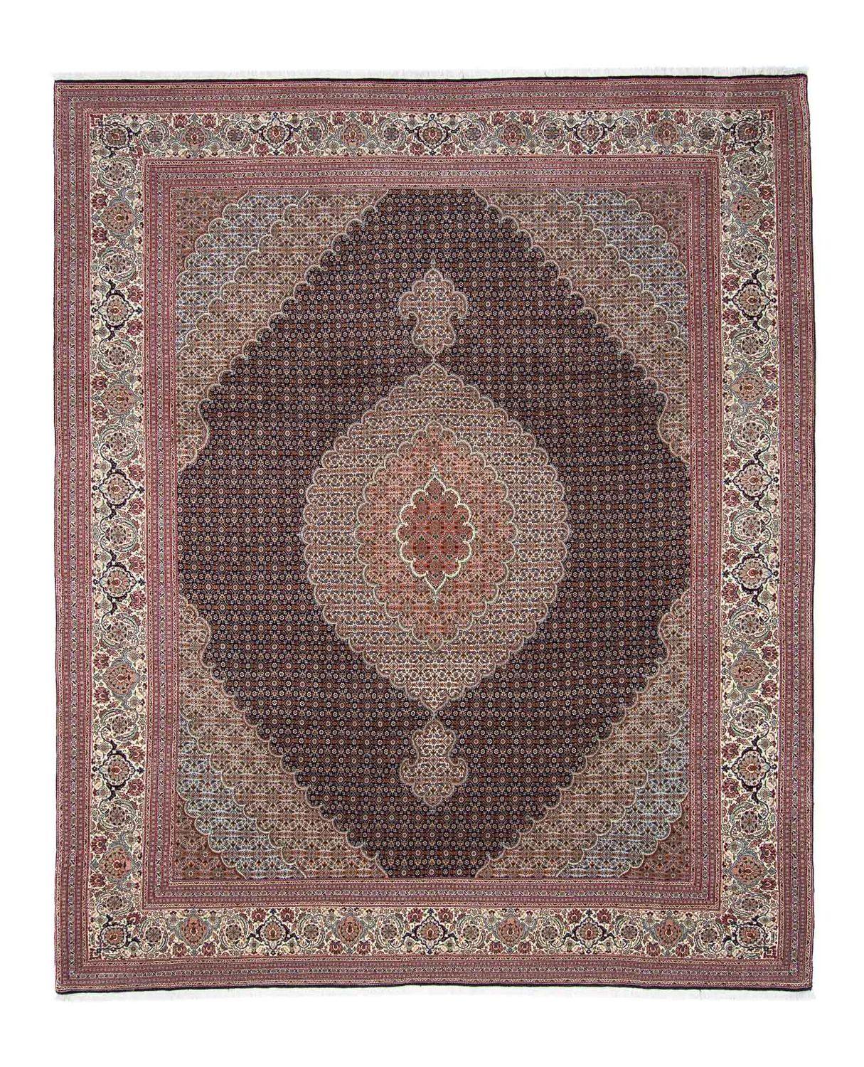 Alfombra persa - Tabriz - 310 x 251 cm - marrón claro