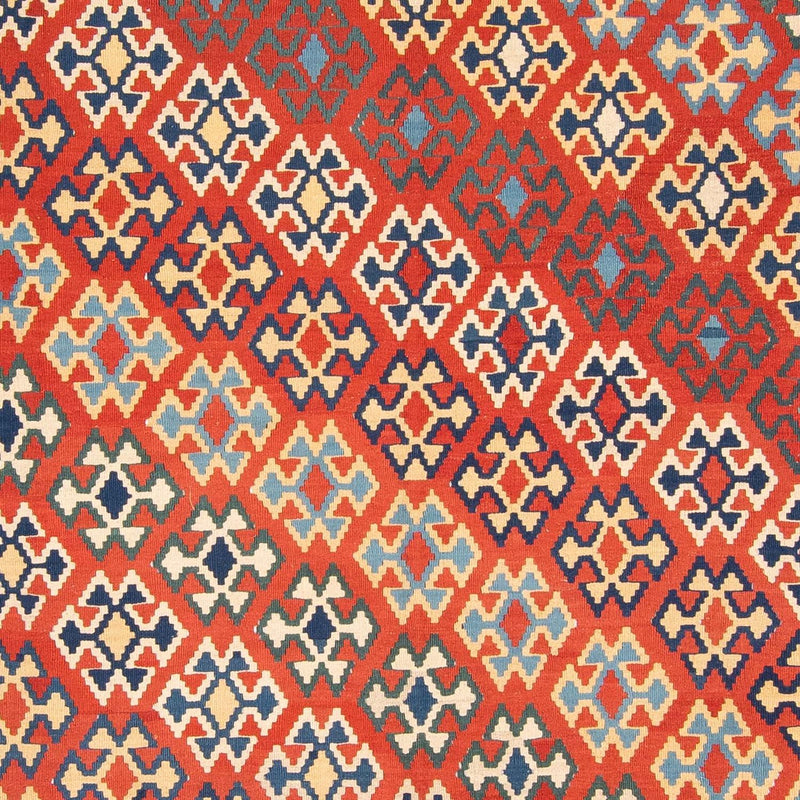 Alfombra Kelim - Oriental - 400 x 293 cm - rojo oscuro