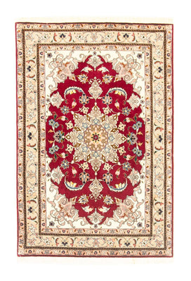 Alfombra Persa - Tabriz - Real - 147 x 100 cm - rojo