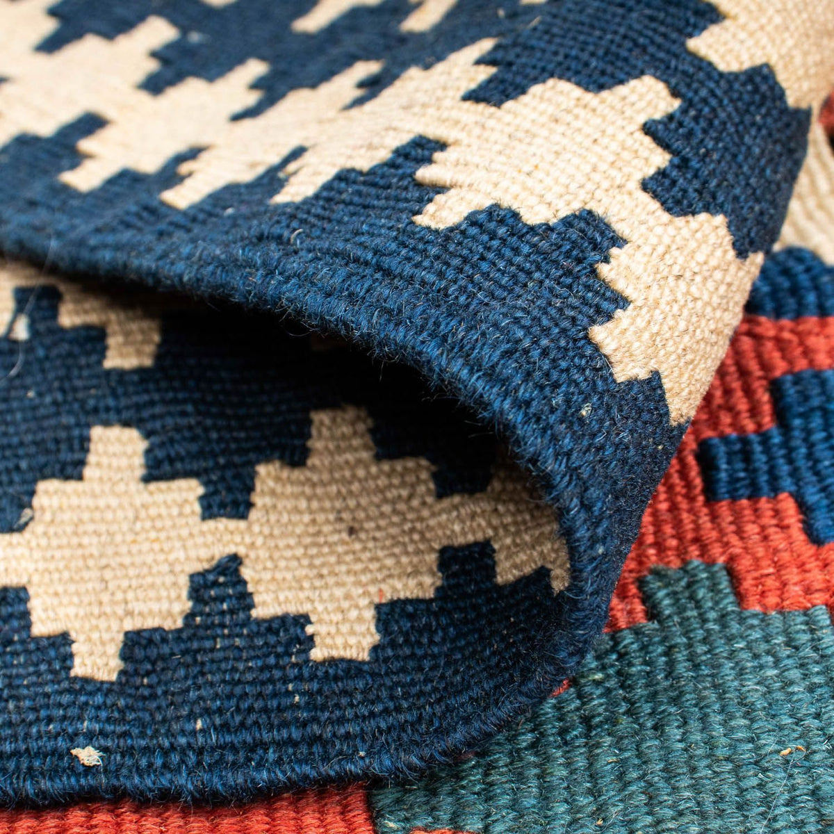 Alfombra Kelim - Oriental - 152 x 103 cm - rojo