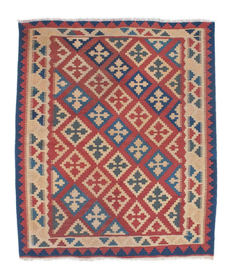 Alfombra Kelim - Oriental - 143 x 117 cm - multicolor