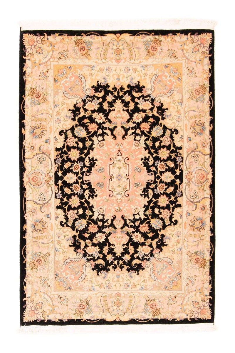 Alfombra Persa - Tabriz - Real - 154 x 104 cm - negro
