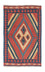 Alfombra Kelim - Oriental - 150 x 97 cm - rojo oscuro