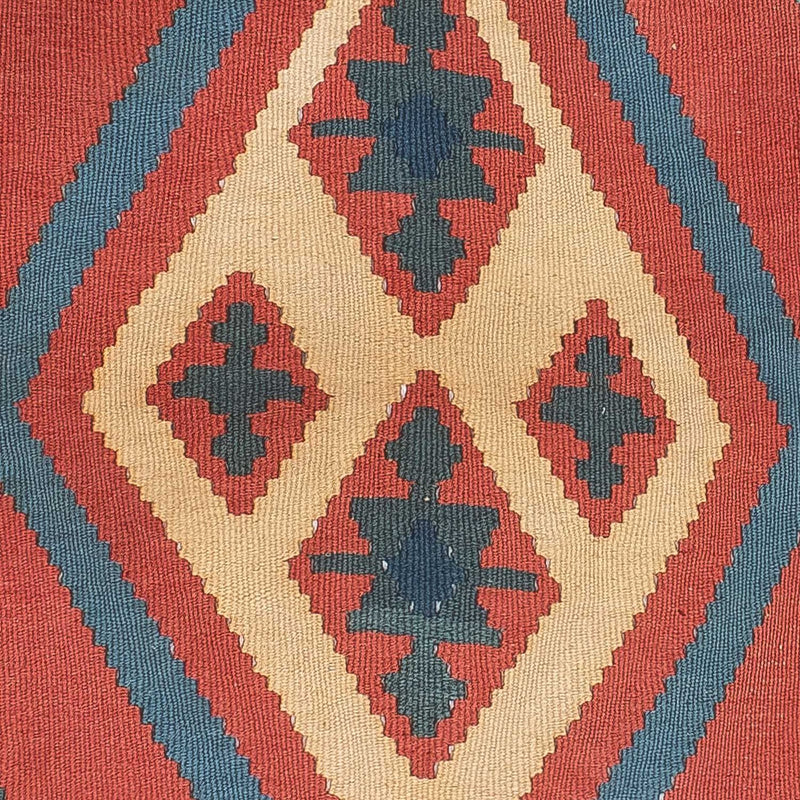 Alfombra Kelim - Oriental - 150 x 97 cm - rojo oscuro