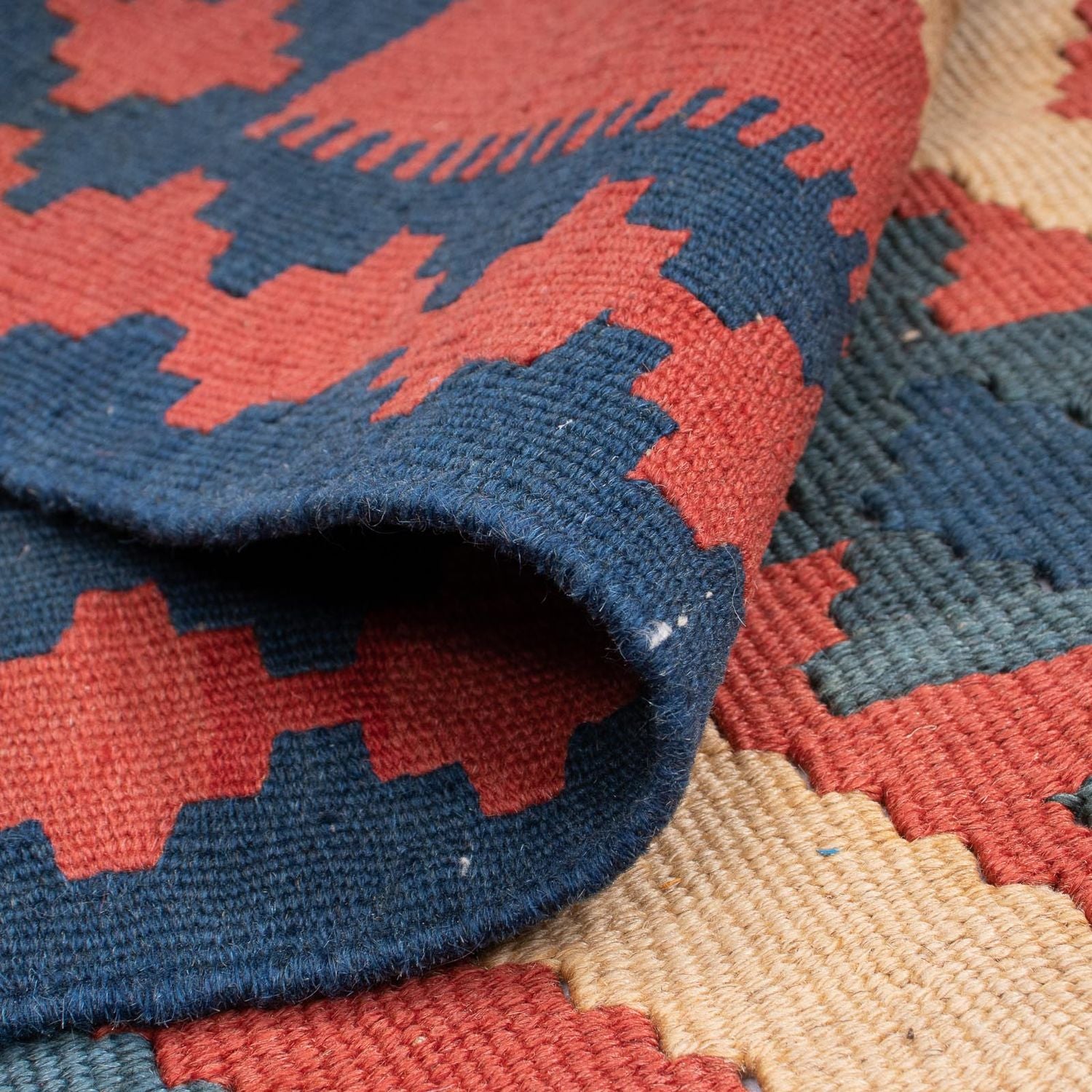 Alfombra Kelim - Oriental - 150 x 97 cm - rojo oscuro