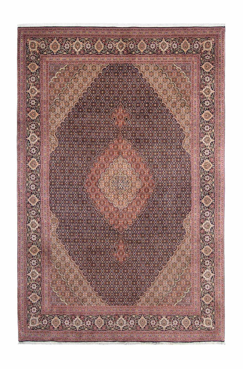 Alfombra persa - Tabriz - 310 x 202 cm - azul oscuro