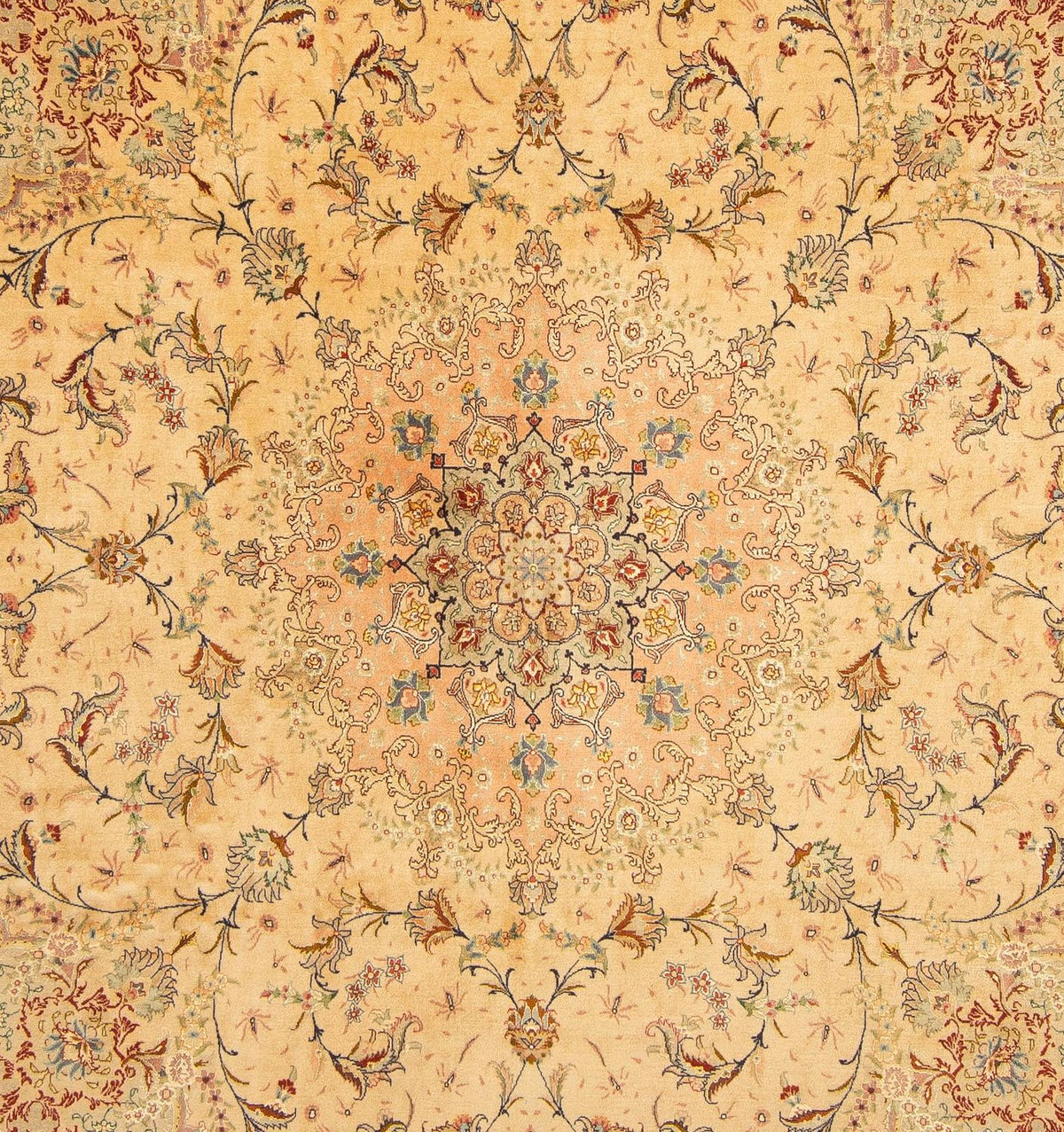 Alfombra Persa - Tabriz - Real - 261 x 243 cm - beige