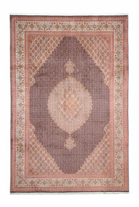Alfombra persa - Tabriz - 300 x 198 cm - azul oscuro
