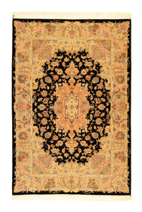 Alfombra Persa - Tabriz - Real - 151 x 103 cm - negro