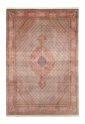 Alfombra persa - Tabriz - 300 x 204 cm - marrón claro