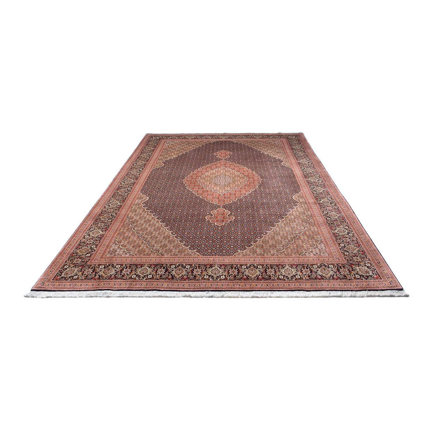 Alfombra persa - Tabriz - 312 x 206 cm - azul oscuro
