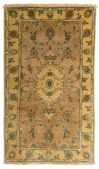 Alfombra Persa - Tabriz - Real - 122 x 66 cm - marrón claro