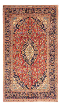 Alfombra persa - Keshan - 235 x 138 cm - rojo