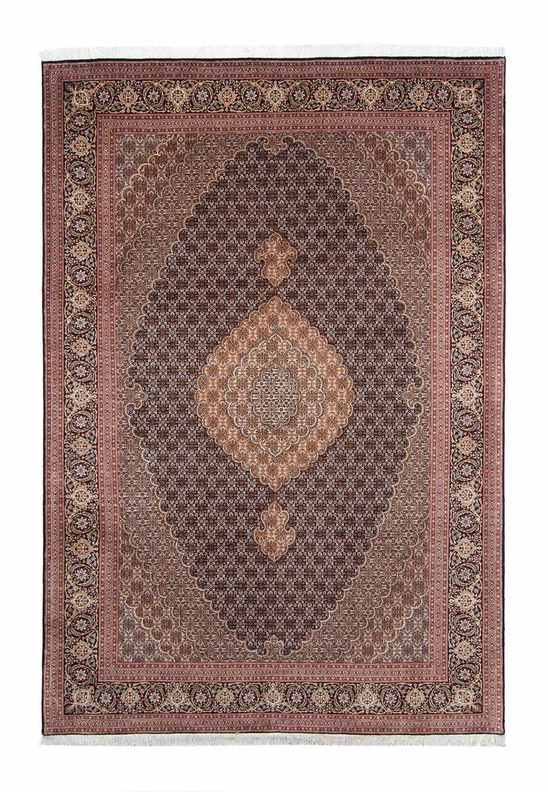 Alfombra persa - Tabriz - 293 x 202 cm - azul oscuro
