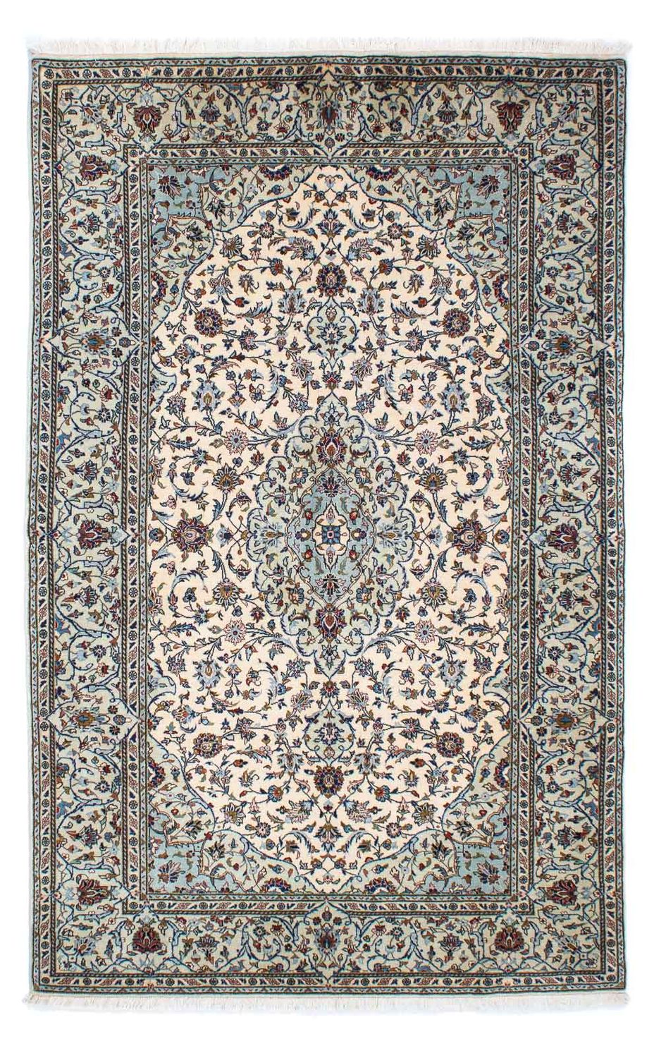 Alfombra persa - Keshan - 216 x 136 cm - beige