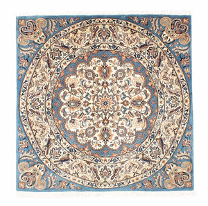 Alfombra persa - Clásica cuadrado  - 153 x 148 cm - azul oscuro