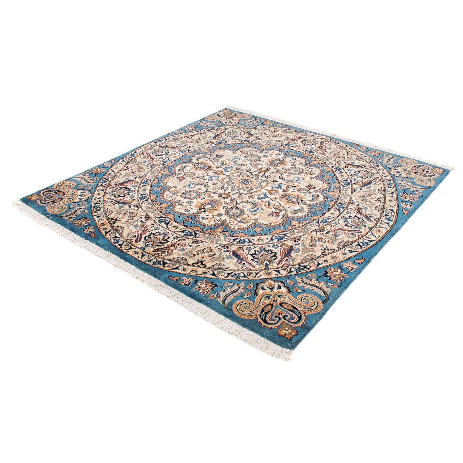Alfombra persa - Clásica cuadrado  - 153 x 148 cm - azul oscuro