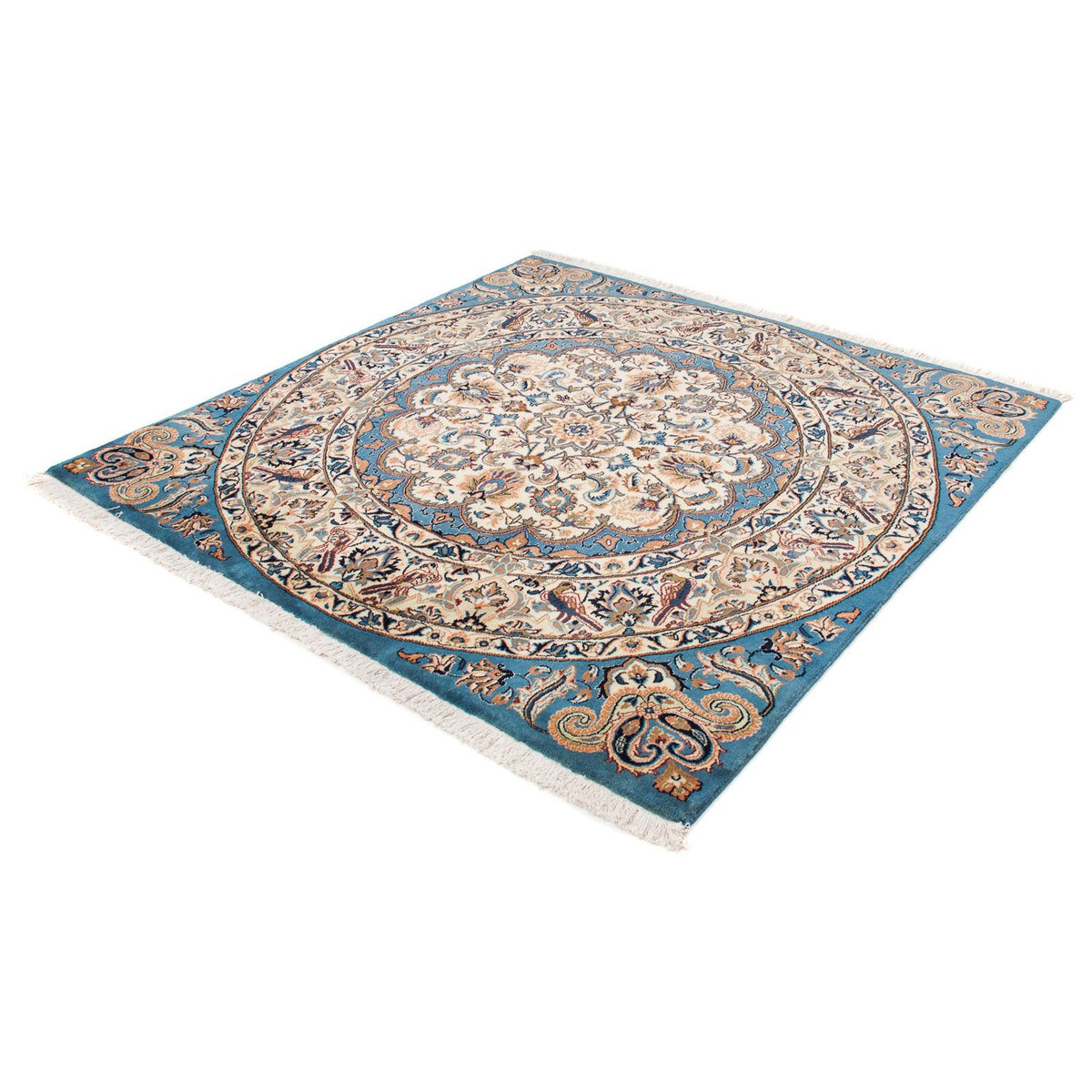Alfombra persa - Clásica cuadrado  - 153 x 148 cm - azul oscuro