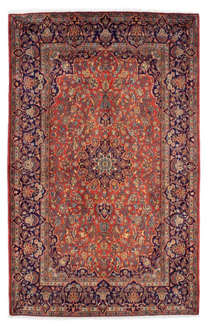 Alfombra persa - Keshan - 222 x 140 cm - óxido