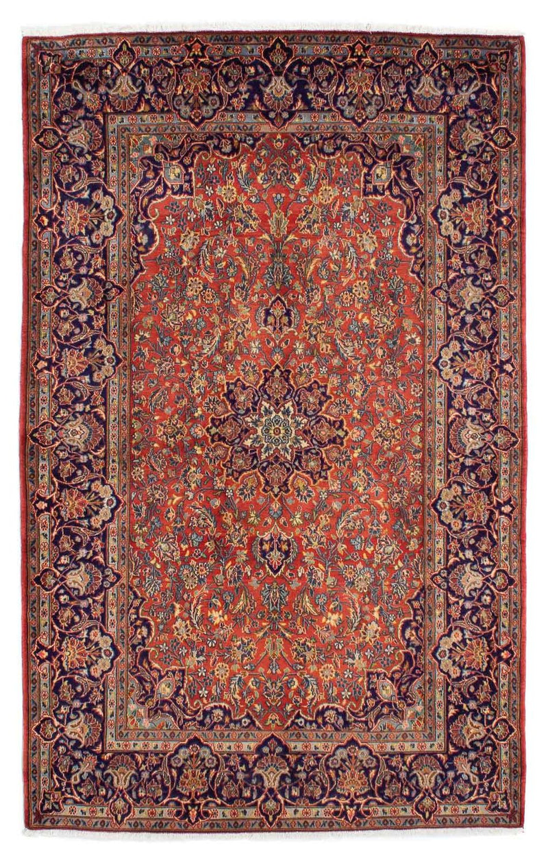 Alfombra persa - Keshan - 222 x 140 cm - óxido