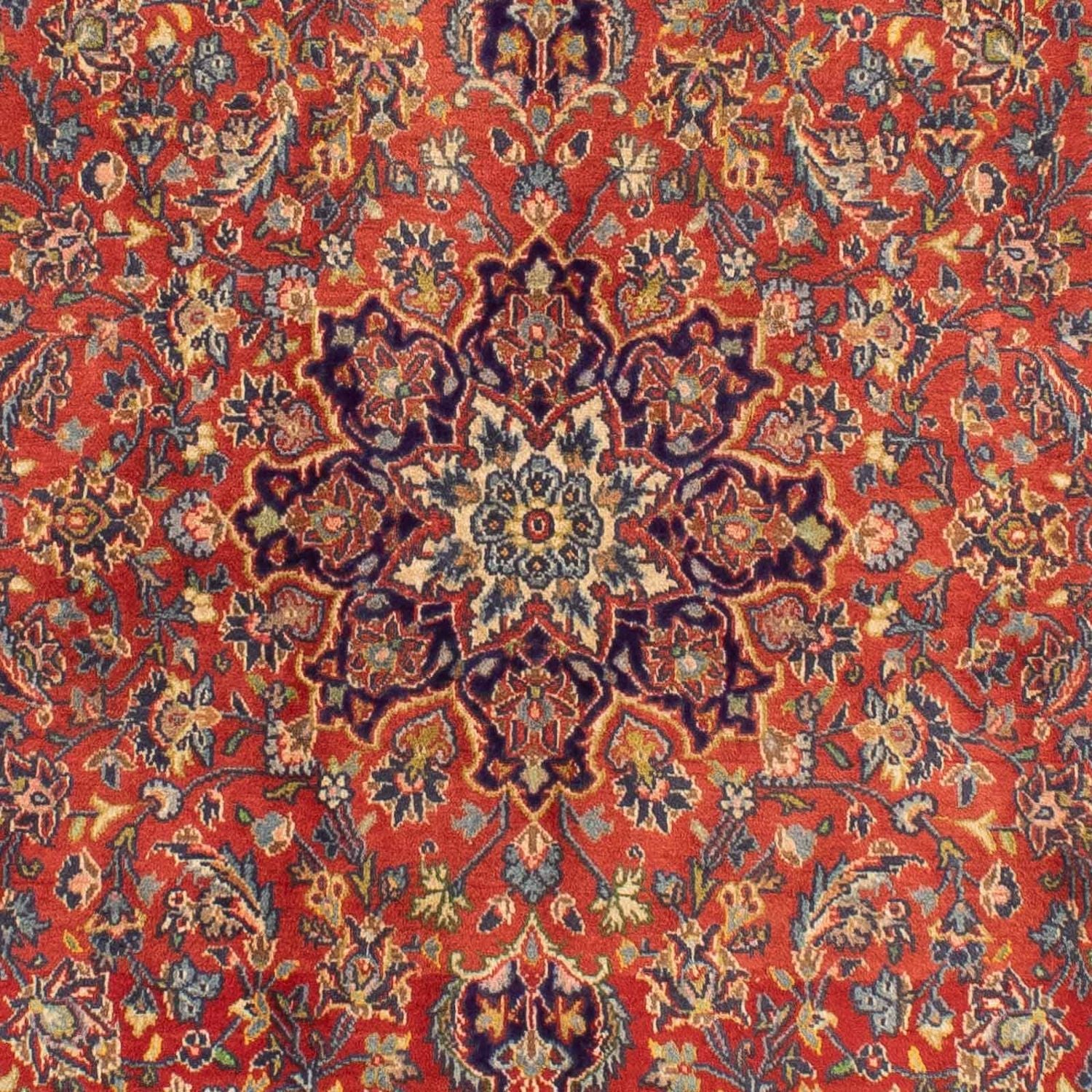 Alfombra persa - Keshan - 222 x 140 cm - óxido